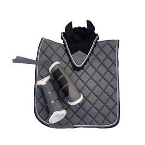 Tapis de selle de cheval anglais personnalisé coussin en polycoton de style occidental avec doublure en néoprène pour l'équitation et le saut - Product Image 1