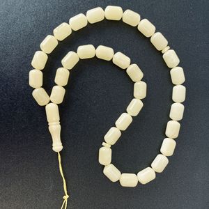 Auténtico Tasbih de ámbar báltico, cuentas de oración diarias, cuentas musulmanas de ámbar blanco - Product Image 3