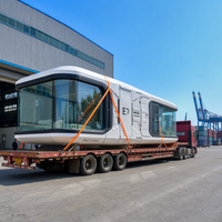 Maison capsule spatiale de luxe moderne, maison préfabriquée, cabane mobile, villa modulaire avec système de contrôle intelligent pour les centres de villégiature, le glamping et les activités de plein air