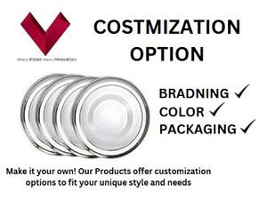 Assiettes alimentaires en métal en acier inoxydable Assiette à dîner ronde Assiette de service pour restaurant de fête à usage quotidien - Product Image 3