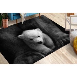 Alfombra Estampada - Alfombras de Osos, Alfombra de Animales Salvajes, Alfombras de Osos Polares para Bebés, Alfombras Modernas, Alfombra Suave con Pelo Largo - Product Image 1