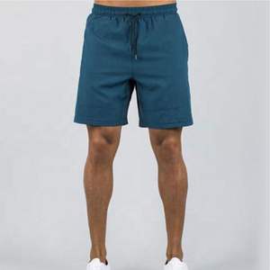 Meilleures ventes de shorts de plage décontractés d'été pour hommes de style européen et américain avec double poches motif écologique et solide - Product Image 5