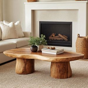 Table basse en bois à finition lisse pour un salon élégant, offrant un aspect poli et une utilisation confortable - Product Image 2