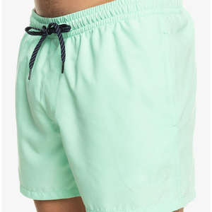 Shorts de bain pour homme personnalisés à séchage rapide avec cordon de serrage sur le devant, poche latérale, motif uni, style décontracté pour la conception de logo - Product Image 5