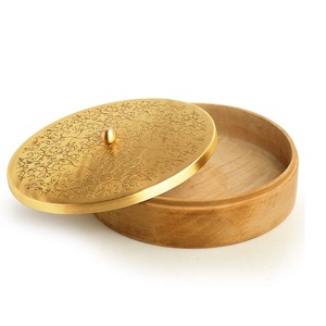 ภาชนะบรรจุอาหารทำจากไม้ฝาโลหะทำจากวัสดุคุณภาพสูงขนาด2.5x8.5นิ้ว - Product Image 1
