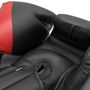 ถุงมือชกมวยหนังวัวแบบเต็มนิ้วทำจากหนังวัวมีเชือกปิดปรับแต่งได้คุณภาพสูงฝึกศิลปะการต่อสู้ - Product Image 4
