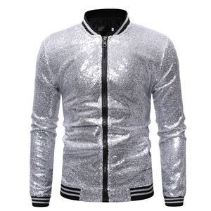 Chaquetas de lentejuelas de moda superior para hombre, chaqueta informal de Venta caliente para hombre, chaquetas de hombre de lentejuelas de moda de invierno de Color sólido al mejor precio - Product Image 6