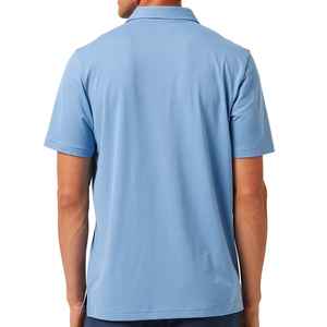 Camisa de Golf de Manga Corta con Hombros Caídos, 220 g/m², de Algodón Pesado Antiarrugas, con Bolsillo, para Uniforme de Empresa, Bordada, Venta al por Mayor - Product Image 3