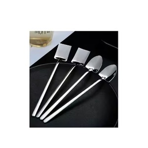 Ensemble de cuillères à café en acier inoxydable élégant Ustensiles en métal pour thé et dessert Cuisine Table à manger Couverts Accessoires - Product Image 4