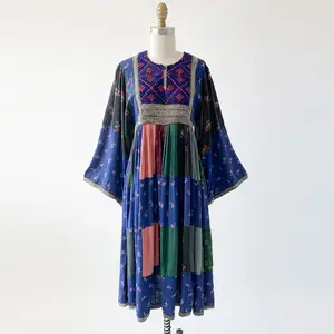 Vestido tradicional de fiesta para mujer, ropa de mujer Afghani tribal