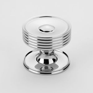 Bouton d'armoire hexagonal Vesper Design strié cannelé avec base circulaire pour hôtel de style européen Villa & Mall Armoires et tiroirs - Product Image 5