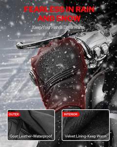 Guantes de cuero para moto Guantes de motociclista para carreras Motocross - Product Image 2