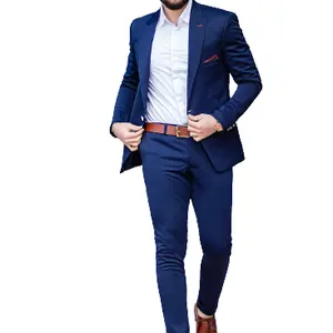 Wholesale custom logo business style softer slim fit jackets men s blazers homme casual man suits