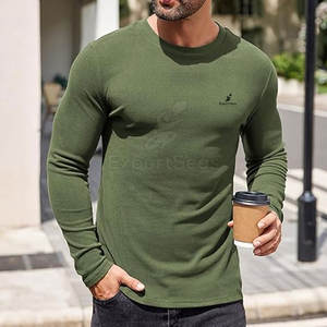 Las camisetas de lana para hombre más vendidas en nuevas existencias Camisetas de lana para hombre Suministro directo de fábrica Camisetas de lana para hombre - Product Image 4