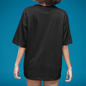 T-shirt pour femme en coton 100% premium, doux, respirant et décontracté, tee-shirt noir uni, parfait pour un usage quotidien ou une impression personnalisée - Product Image 1