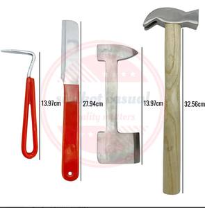 Kit d'outils de garniture de sabot de maréchal-ferrant professionnel vétérinaire en acier inoxydable, 8 pièces - Product Image 2