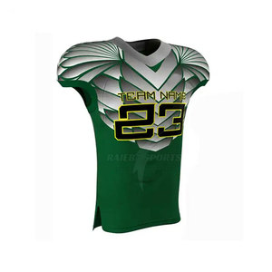 Uniforme de Fútbol Americano Personalizado de Alta Calidad, Transpirable, Talla Grande, Manga Corta, 100% Poliéster para Hombre - Product Image 3