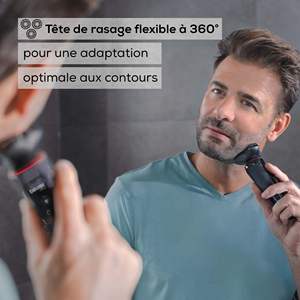 Afeitadora Eléctrica Rotativa con Cabezal Flexible de 360 Grados, Pantalla LED, 3 Cabezales de Afeitado, Fijación Magnética, IPX7, Lavable para Cara y Cuerpo - Product Image 6