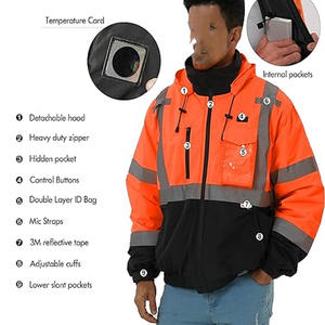 Nouveauté Vêtements de sécurité Veste pour hommes Service OEM Protection de qualité supérieure Vestes de sécurité réfléchissantes téléchargées par Dress Sports - Product Image 3