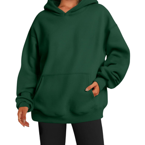 Sudadera con capucha de lana de algodón HeavyGSM 100% para mujer, sudadera bordada de alta calidad transpirable cómoda más vendida - Product Image 1