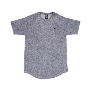เสื้อยืดแคสเปอร์ นิต ฟิตเนส 100% โพลีเอสเตอร์ สีพื้น ปักโลโก้สีดำ ทรงหลวม - Product Image 1