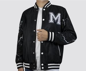 Personalizado 100% poliéster satén Varsity chaqueta nueva lana Base equipo deportivo nombre del club béisbol Letterman Universidad Varsity chaqueta Logo - Product Image 1