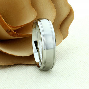 Alliance en acier inoxydable pour homme et femme, bague de promesse en acier inoxydable pour homme et femme, bague en acier inoxydable par Knives Manufacturer - Product Image 2