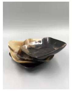 ชามเสิร์ฟควายฮอร์นทำมือสไตล์คลาสสิกหรูหราสินค้าพรีเมียมทำด้วยมือโดยงานฝีมือรูปพระจันทร์เสี้ยวสำหรับตกแต่งและจาน - Product Image 1