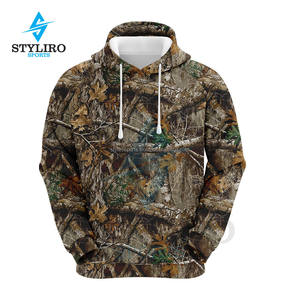 Sudadera con Capucha de Camuflaje para Invierno, 100% Poliéster, Bordado con Patrón Sólido, para Caza, Venta al Por Mayor - Product Image 5