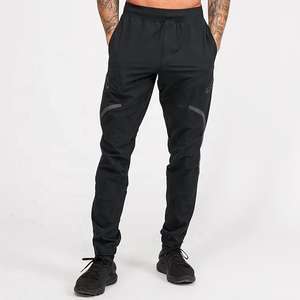 Pantalones Cargo Ajustados Personalizados para Hombre con Tela de Algodón Grueso de Sarga Elástica Tejida - Product Image 4