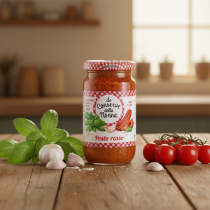 Salsa de Pesto Roja de la Abuela, 185g X 12 Unidades, para Agregar Sabor a sus Comidas - Product Image 3