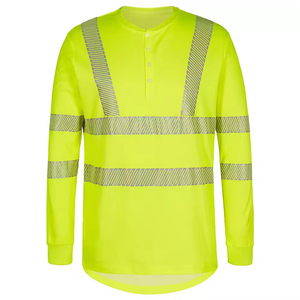 Camisetas DE SEGURIDAD Hi Viz para hombre, camiseta reflectante de manga completa para hombre, camisetas de construcción industriales de trabajo al por mayor - Product Image 2
