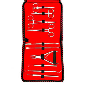 Nouvel ensemble d'instruments chirurgicaux pour lacerations mineures de haute qualité certifié CE ISO13485, argent, manuel, réutilisable, kit de chirurgie mineure médicale - Product Image 5