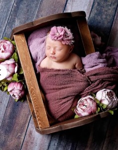 Cuna de madera Natural para fotografía de bebés recién nacidos de primera calidad, cunas seguras para bebés, cama de bebé, cama de utilería para recién nacidos - Product Image 6