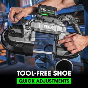 Sierra de cinta inalámbrica sin escobillas de 5 pulgadas para corte profundo, solo herramienta, para metal, azulejos y madera - para bricolaje, cargador de batería eléctrico no incluido - Product Image 3