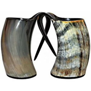 Dernière conception multicolore corne Viking tasses religieuses cadeaux d'affaires de haute qualité prix de gros Inde artisanat naturel - Product Image 3