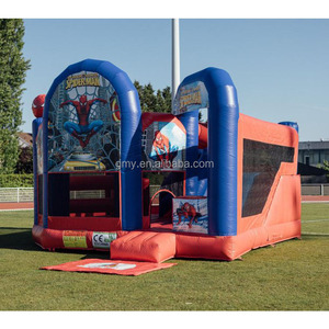 Château gonflable à bas prix avec toboggan, château gonflable Spiderman avec toboggan - Product Image 1