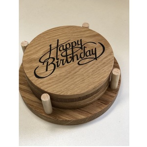 Custom Text Wood <b>Coasters</b> <b>Drink</b> Mats Cup Tumbler Pads Round Square Heat Resistant Pad Wood Handmade <b>Coaster</b> Handmade <b>Coaster</b> - Product Image 1