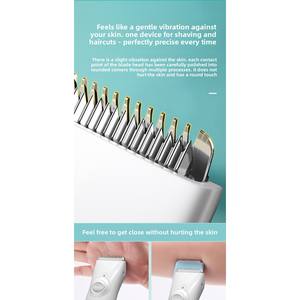 Tondeuse corporelle sans fil, lame en céramique lavable, longueurs de coupe réglables, chargement USB, 4500-5000 tr/min, conception étanche - Product Image 4