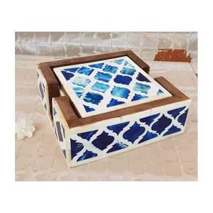 Vente chaude Antique brique motif os incrustation caboteur thé café boisson Table à manger tapis cuisine maison coussin décoratif - Product Image 3