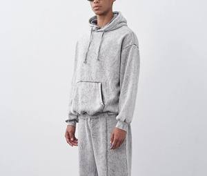 Chándal Informal Transpirable de Algodón para Hombre, Lavado Ácido, Totalmente Personalizado, Nueva Moda, Venta Caliente, Alta Calidad, Precio Económico - Product Image 2