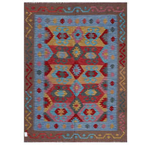 Alfombra Kilim de Maimana, Afganistán, 208 x 157 cm, Alfombras y Conjuntos Tradicionales Afganos - Product Image 1