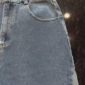 กางเกงยีนส์ขาสั้นทรงตรงเอวกลางสำหรับผู้ชาย ผ้าฝ้าย 100% สีพื้น สไตล์ลำลอง ระบายอากาศได้ดี คุณภาพสูง สำหรับฤดูร้อน - Product Image 2