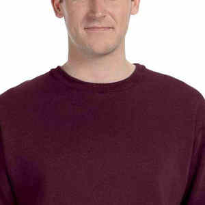 Sudadera Lisa de Algodón Grueso de la Mejor Calidad para Hombre, Sudadera de Cuello Redondo de Felpa Extra Grande para Hombre - Product Image 5