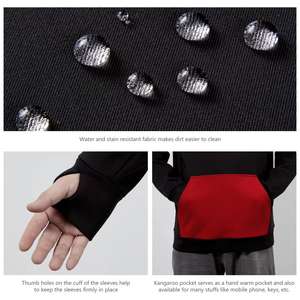 Pull personnalisé épais épais 100% coton surdimensionné cagoule à capuche épaule tombante Double fermeture éclair Style Streetwear sweats à capuche pour hommes - Product Image 6