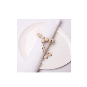 Farmhouse Handmade <b>wood</b> <b>Napkin</b> <b>Ring</b> with <b>Wood</b> Beads for Wedding Table Decoration items hot selling - Product Image 6