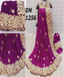 ชุดปาร์ตี้ดีไซน์เนอร์สไตล์บอลลีวูดสำหรับสตรีส่าหรีงานไข่มุกมาใหม่พร้อมเสื้อเบลาส์แบบอินเดียเสื้อผ้า500ปักตาข่ายสำหรับผู้หญิง - Product Image 5