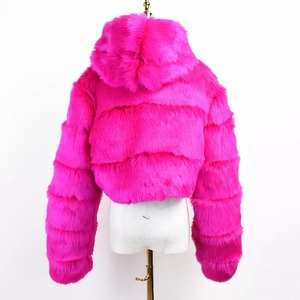 เสื้อโค้ทแฟชั่นสำหรับผู้หญิงเสื้อโค้ทขนเฟอร์ทรงพองตัวยาวแบบสั่งทำ - Product Image 2