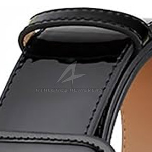 เข็มขัดหนังวัวแท้สำหรับผู้ชายเข็มขัดลำลองหนังวัวแท้สีดำโลโก้แบบกำหนดเอง - Product Image 3