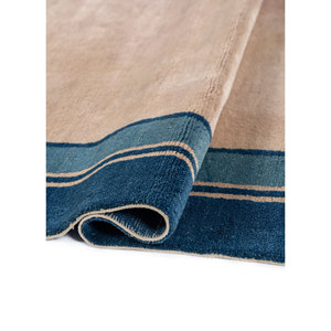 Alfombras de Lana Anudadas a Mano de Gran Tamaño Aalam, Beige Marrón Paem-415, Diseño Floral para el Hogar, Rectangulares de 9x12, para Pasillo o Entrada - Product Image 2